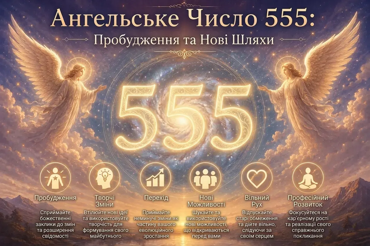 Ангельське Число 555: Повне Значення