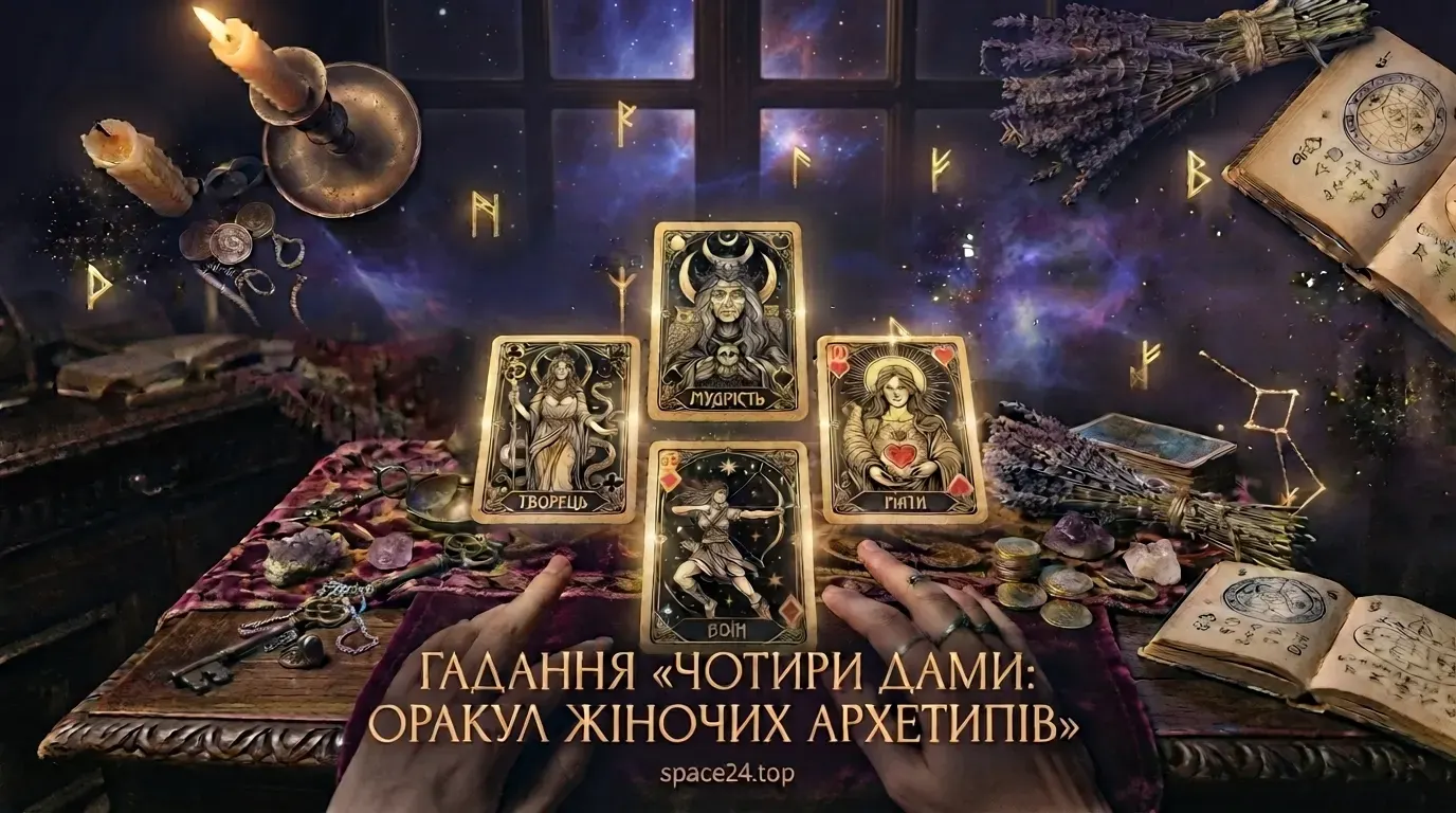 Гадання «Чотири Дами: Оракул жіночих архетипів» онлайн