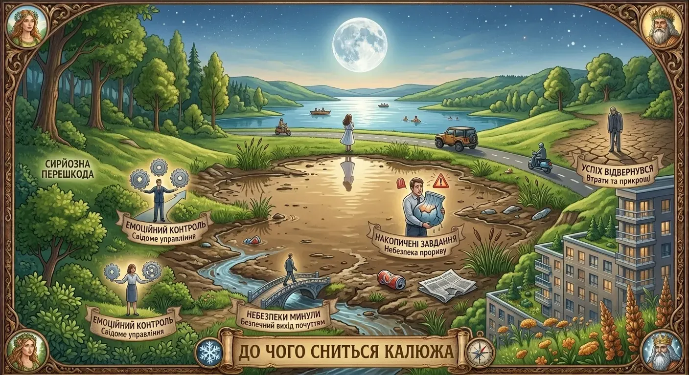 До чого сниться Калюжа