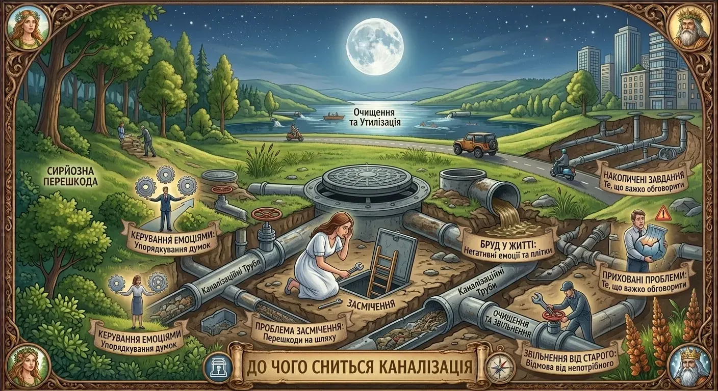 До чого сниться каналізація?